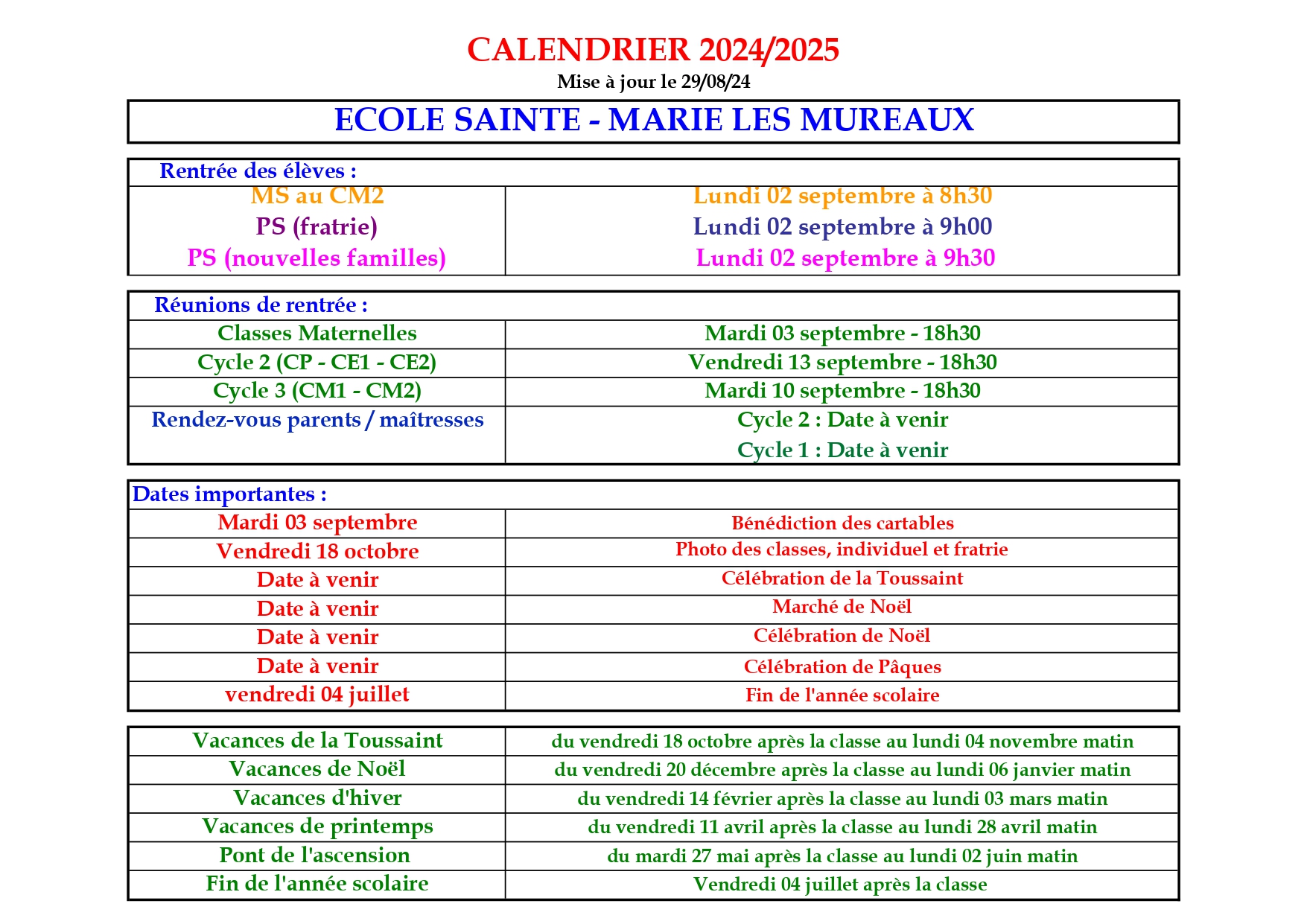 calendrier 24 25